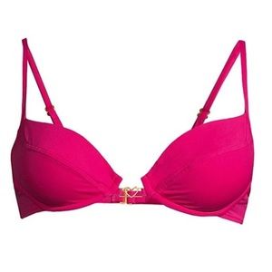 L*Space Stardust Underwire Bikini Top, size Small, in Bougainvillea